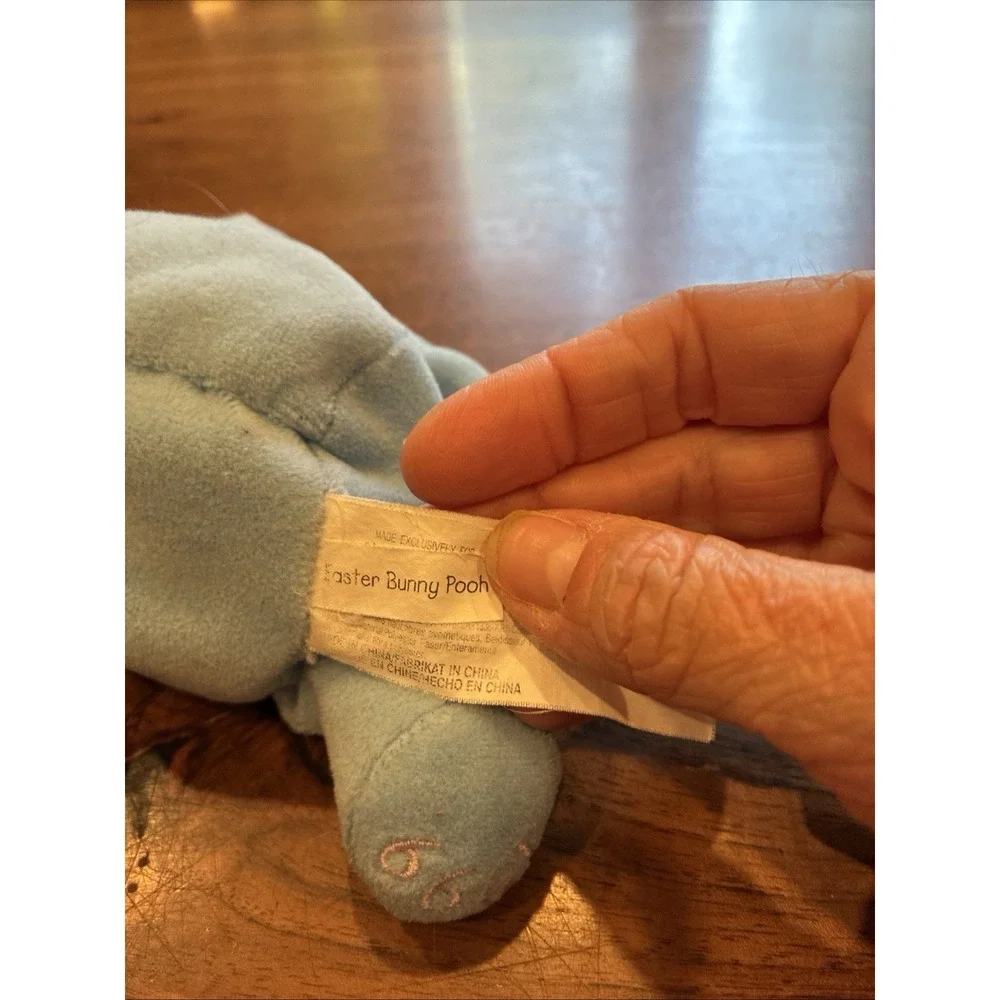 Vintage 1999 Disney Winnie the Pooh Plush Blue Bunny Costume Stuffed Animal A5